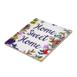 Home Sweet Home Floral Reef Ceramic Tile