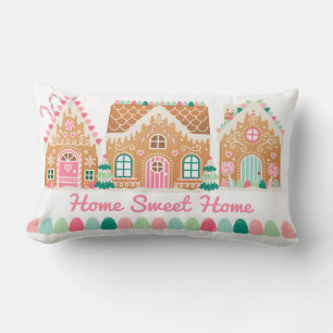 Home Sweet Home Gingerbread Lumbar Cushion