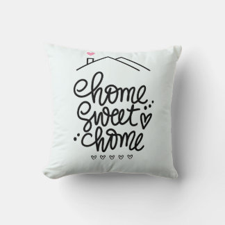 Home Sweet Home – Handwritten Pillow Design