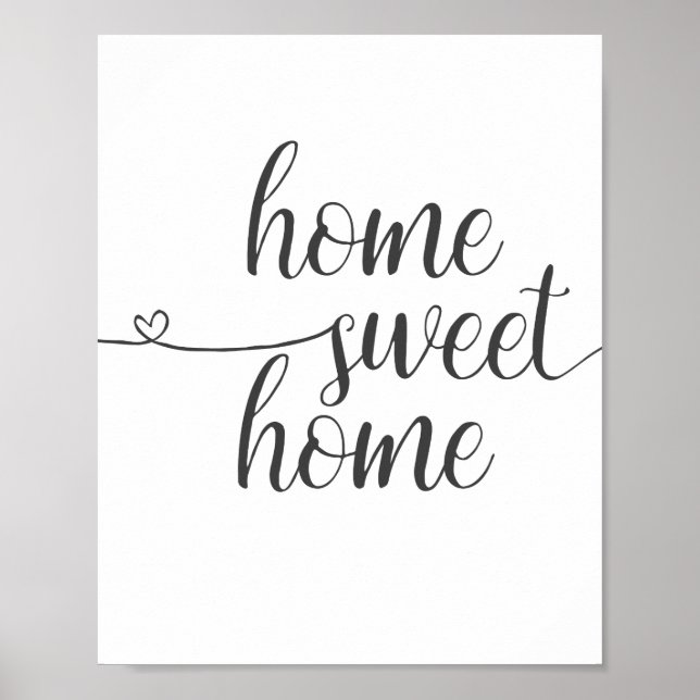 Home Sweet Home, Home decor Print (Front)