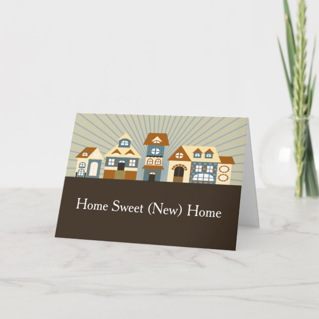 Home Sweet Home Housewarming Greeting Card (Front)