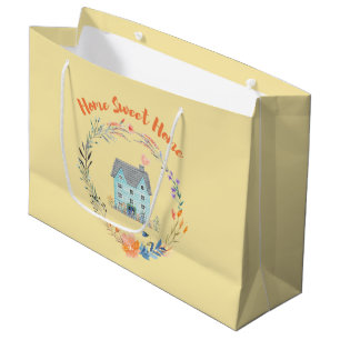 Home Sweet Home Housewarming Party Personalised  Large Gift Bag