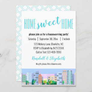 Home Sweet Home Housewarming Skyline Template