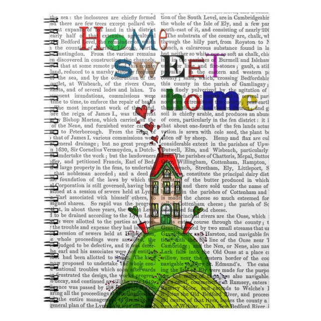 Home Sweet Home Illustration Notebook (Front)