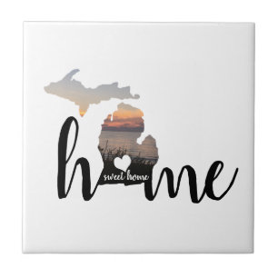 Home Sweet Home Is Michigan Ceramic Tile