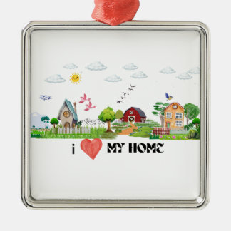Home Sweet Home Metal Ornament