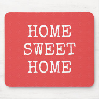 Home sweet home minimal design mouse pad