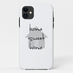 home sweet home modern black white grey simple iPhone 11 case