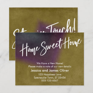 Home Sweet Home Multicolored Grunge Announcement