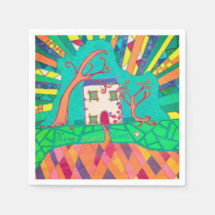 Home sweet home napkin