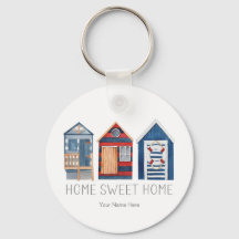 Home Sweet Home Nautical Summer Beach Hut Cabanas 