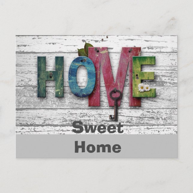 Home Sweet Home New Address Announcement Postcard (Front)