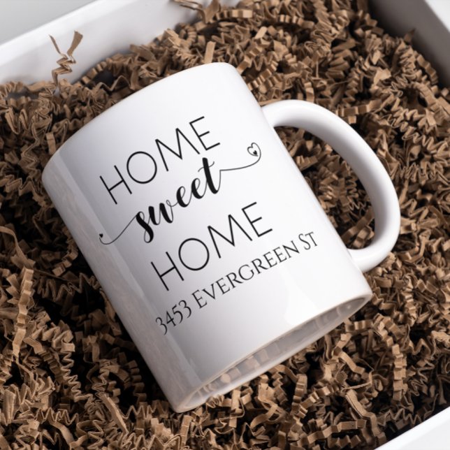 Home Sweet Home New Address Housewarming Gift Coffee Mug (Creator Uploaded)