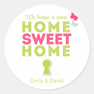 Home Sweet Home {new home} Cupcake Toppers/Sticker Classic Round Sticker