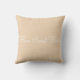 Home Sweet Home Orange Floral Elegance Cushion