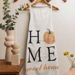 Home Sweet Home | Orange Pumpkin | Fall Season Apron<br><div class="desc">Home Sweet Home | Orange Pumpkin | Fall Season</div>