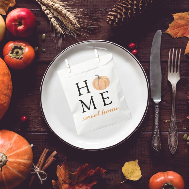 Home Sweet Home | Orange Pumpkin | Fall Season Favour Bag (Creator Uploaded)