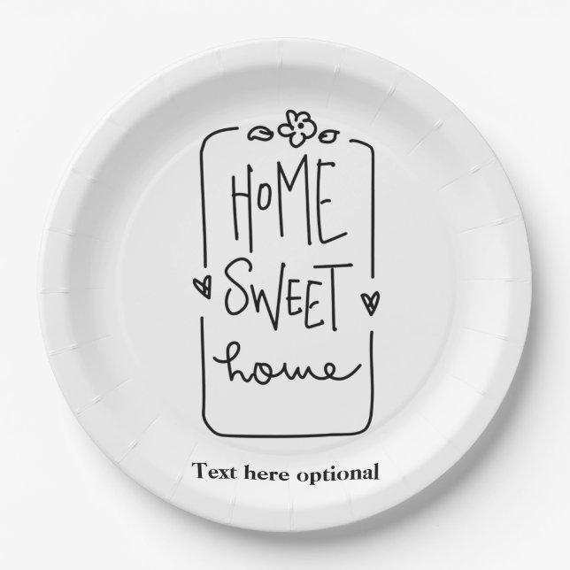 home sweet home, Paper Plate Napkins (Front)