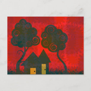 Home Sweet Home Patchwork Postcard