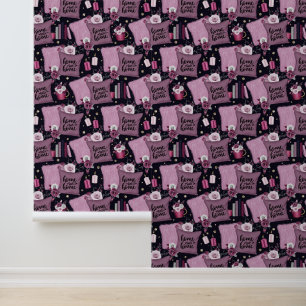 Home Sweet Home Pattern Wallpaper