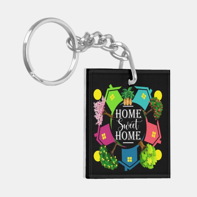 Home Sweet Home Personal Use - See Back Keychain (Front Left)