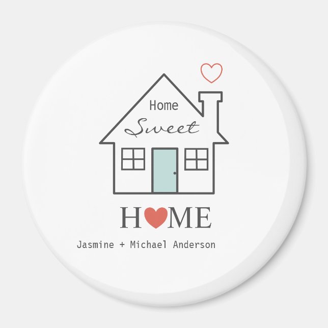 Home Sweet Home personalised Magnet (Front)