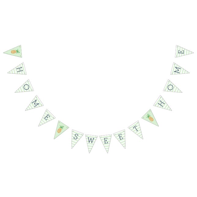 Home Sweet Home Pineapple Housewarming Party Bunting (All)