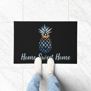 Home Sweet Home Pineapple Tropical Beach House Doormat