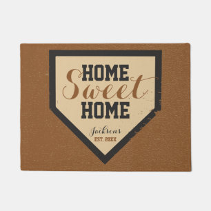 Home Sweet Home Plate Family Name Doormat