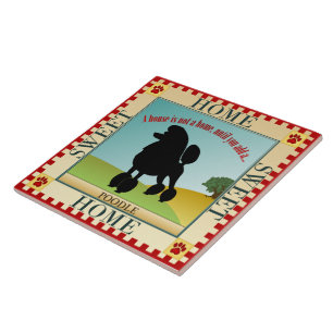 Home Sweet Home Poodle Tile