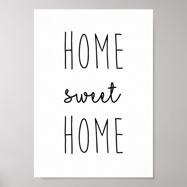 Home Sweet Home Print Poster (Front)