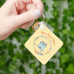 Home Sweet Home Real Estate Budget Marketing Key Ring