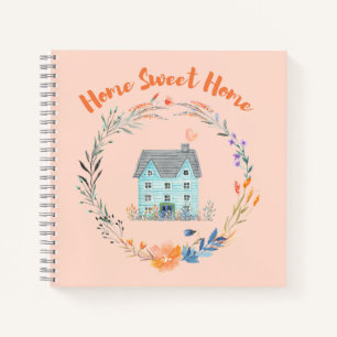 Home Sweet Home Real Estate Congratulations Custom Notebook