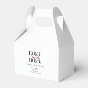 Home Sweet Home Real Estate Cookie Favour Box