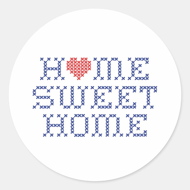 Home Sweet Home Round Stickers (Front)