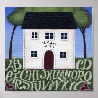 Home Sweet Home Sampler Poster