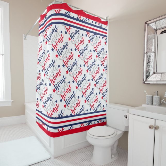 Home Sweet Home Shower Curtain (In Situ)
