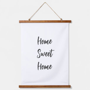Home sweet home simple white wall minimalist hanging tapestry