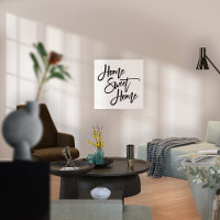 Home Sweet Home Stylish Black Typography 