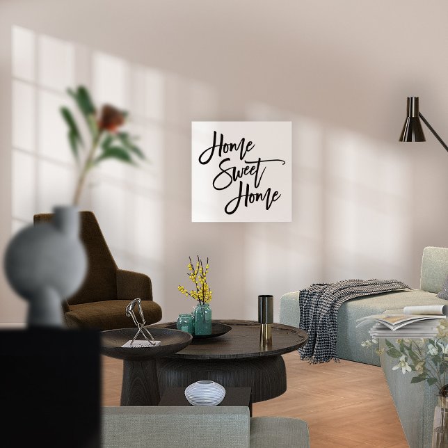 Home Sweet Home Stylish Black Typography  Poster (Creator Uploaded)