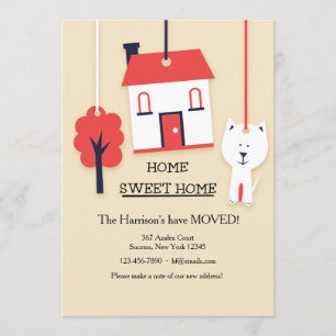 Home Sweet Home (Tan) Moving Announcement