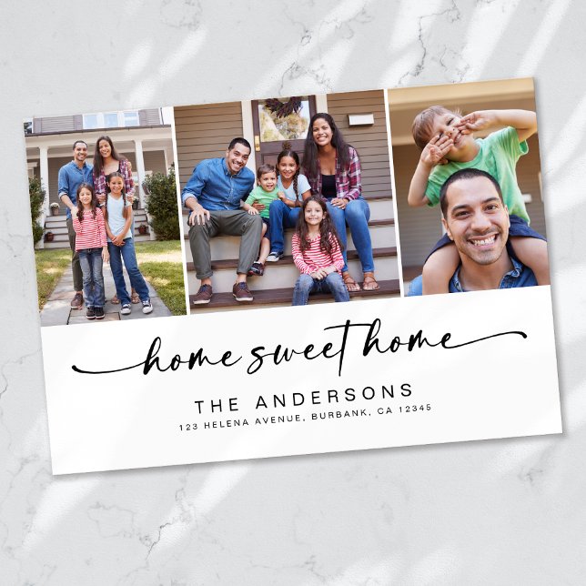 Home Sweet Home | Three Photos Moving Announcement (Creator Uploaded)