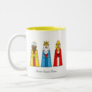Home Sweet Home & Three Wise Men Two-Tone Coffee Mug