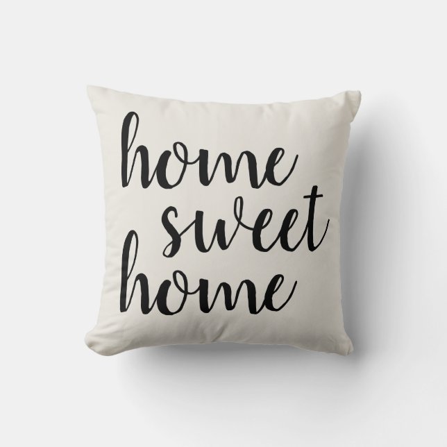 Home Sweet Home Throw Pillow (Front)