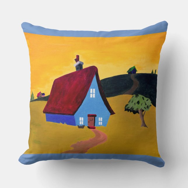 HOME SWEET HOME Throw Pillow (Front)