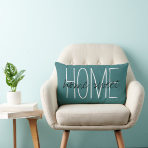 Home sweet Home Typography Lumbar Cushion
