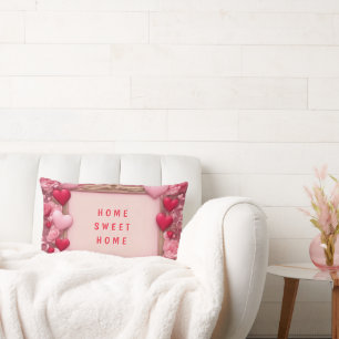 Home Sweet Home Valentine's Lumbar Pillow