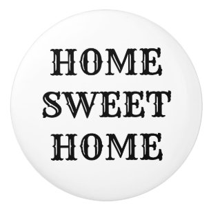Home Sweet Home Vintage Style Ceramic Pull