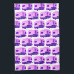 HOME SWEET HOME Vintage Trailer Camper RV Tea Towel<br><div class="desc">Decorate your RV kitchen with this cool towel. Makes a great housewarming,  bon voyage or anniversary gift! 
You can customise it and add text too.
Check my shop for lots more colours and patterns plus matching kitchen stuff!</div>