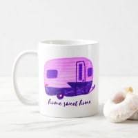 HOME SWEET HOME Vintage Trailers Watercolor RVs